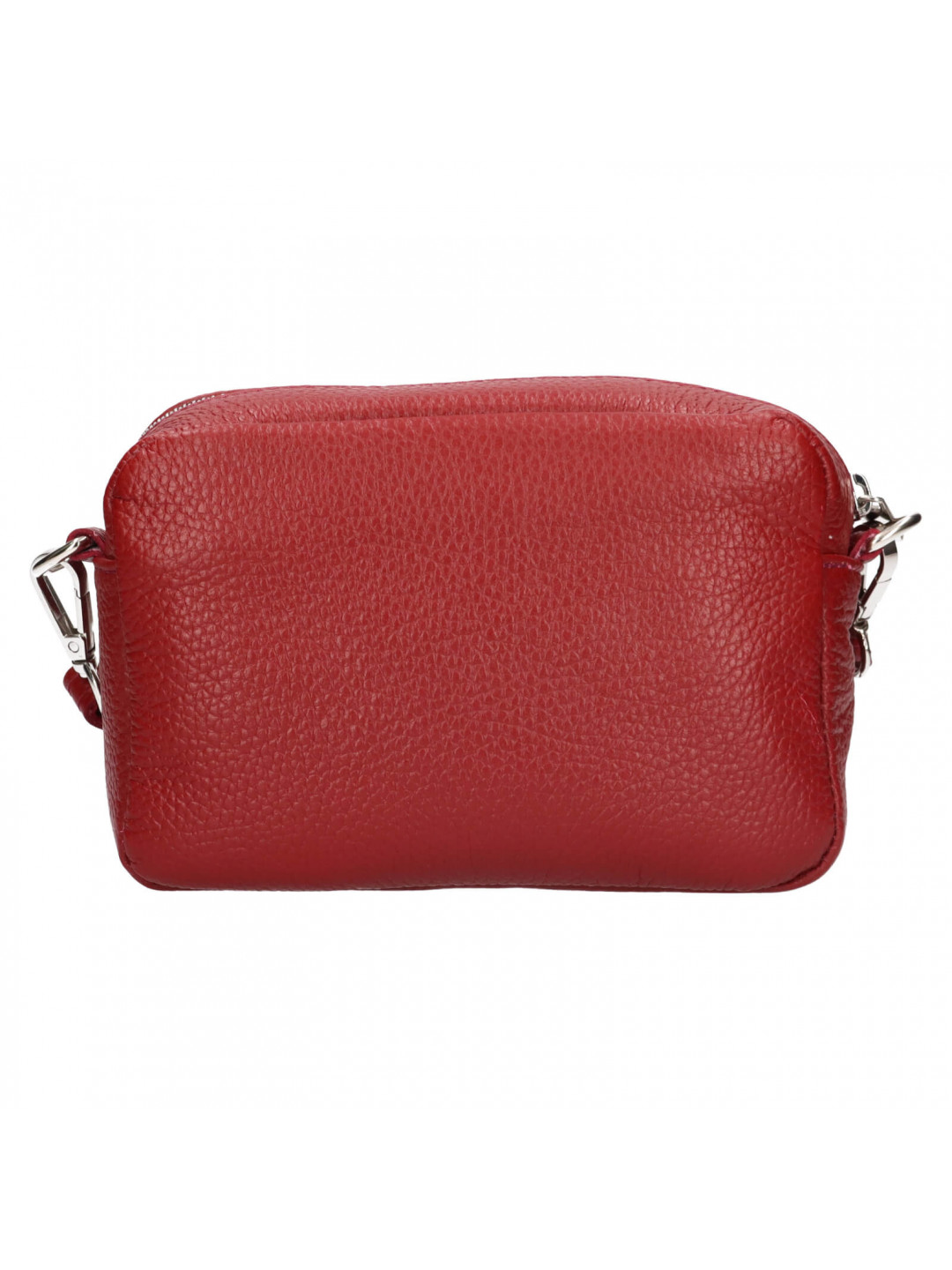 Dámská kožená crossbody kabelka Italia Marika – tmavě červená